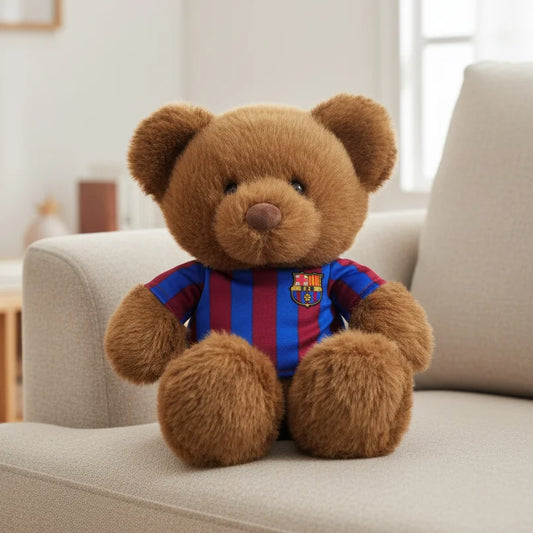 FC Barcelona Bär mit Trikot Kuscheltier 20 cm – Hauptansicht