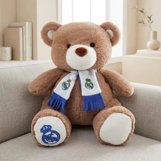 Peluche Ours écharpe Real Madrid 32 cm