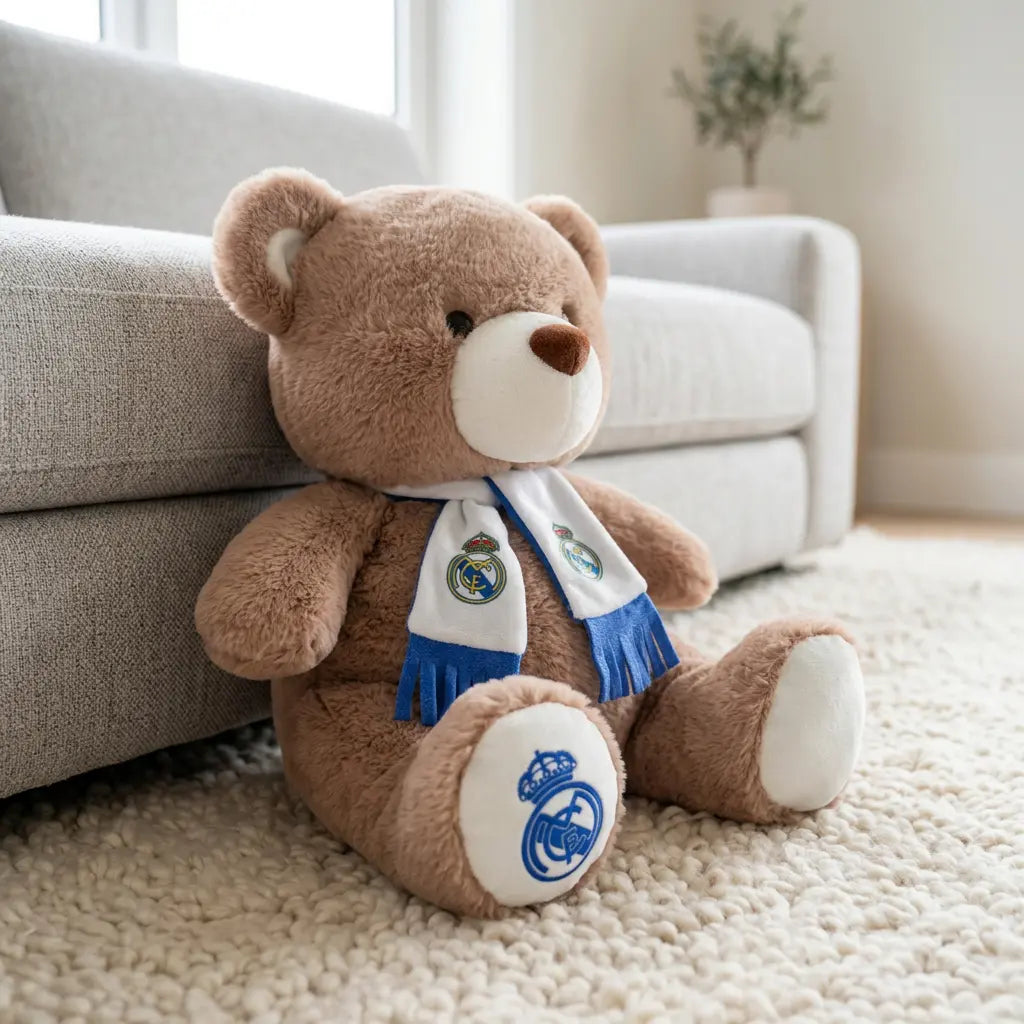 Ours écharpe Real Madrid en version peluche