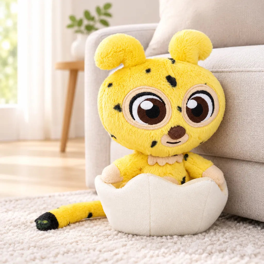 Marsupilami dans son œuf en version peluche