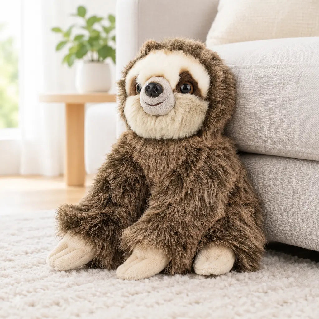 Paresseux en peluche, jouet animalier