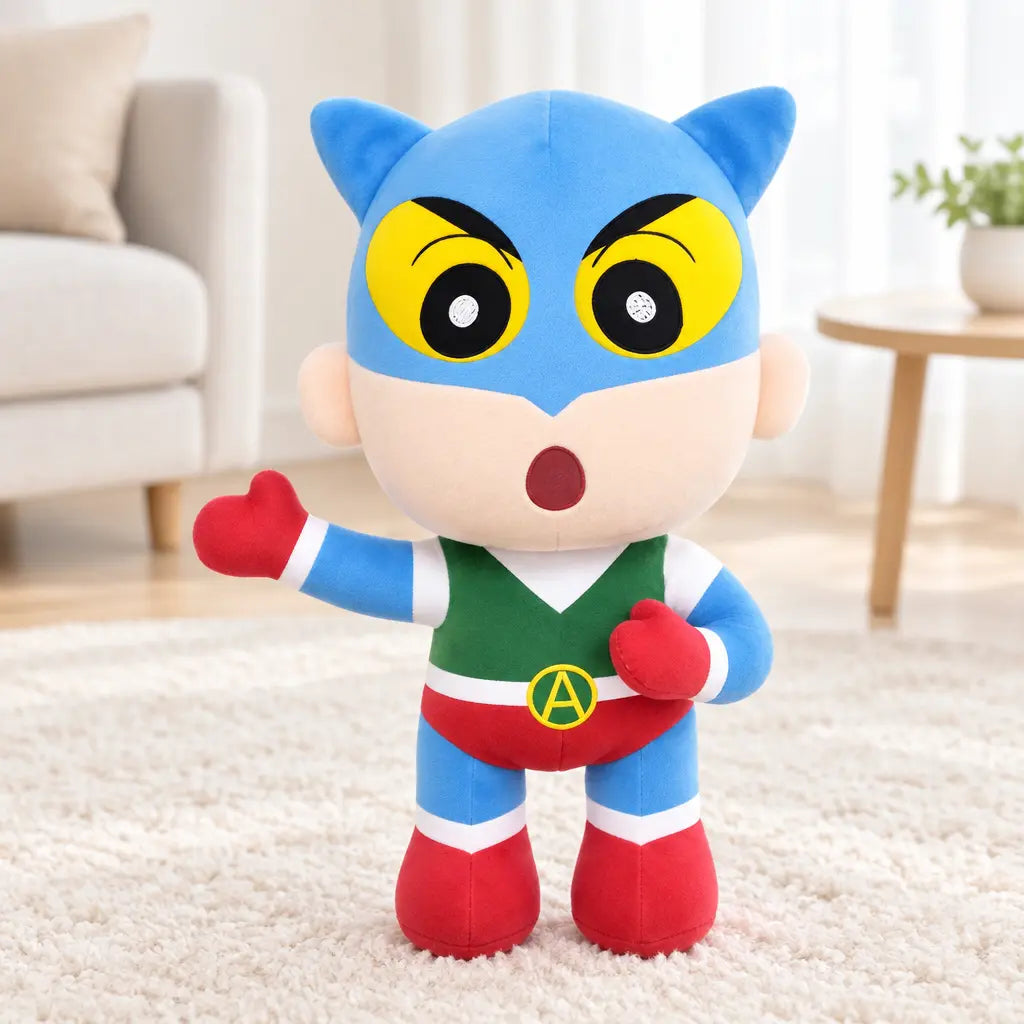 Super-héros Shin Chan en version peluche