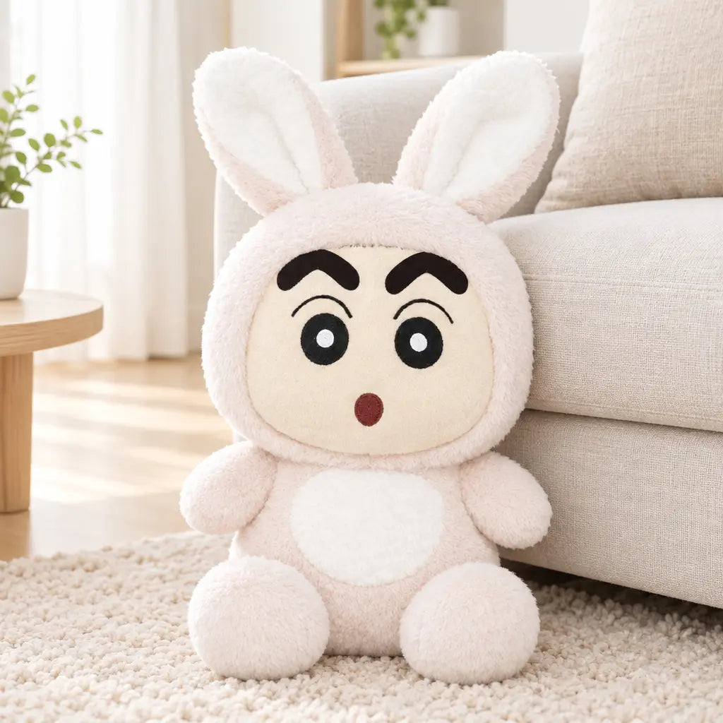 Lapin Rose Shin Chan en version peluche