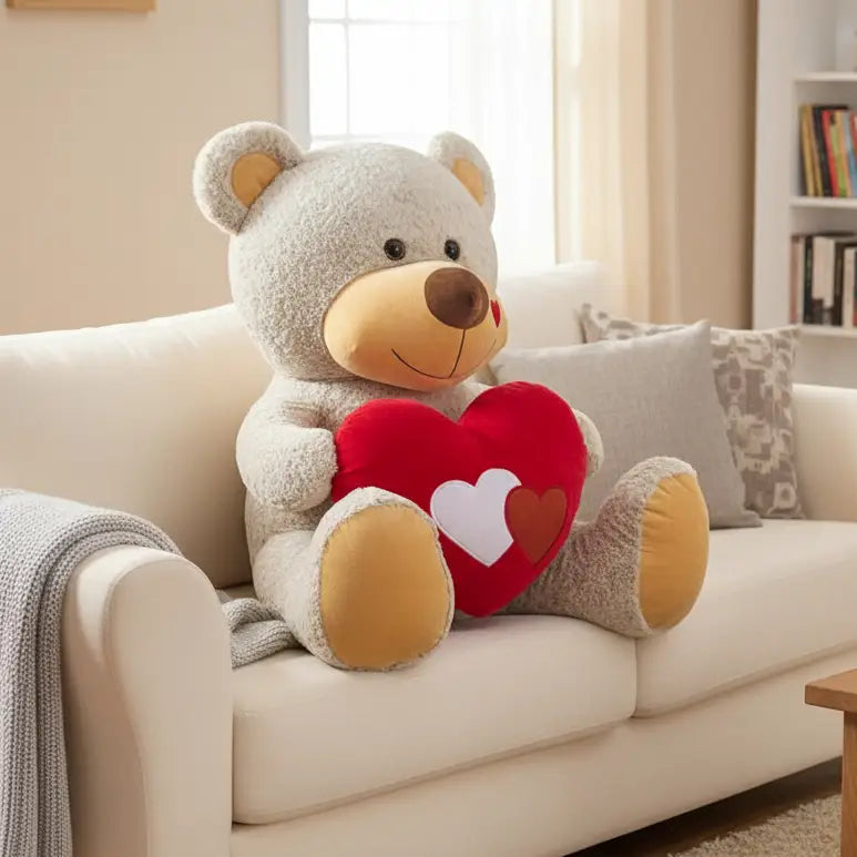 nounours coeur peluche