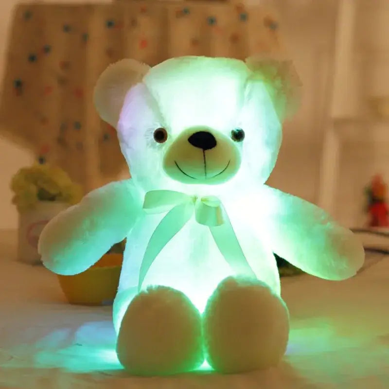 nounours lumineux blanc