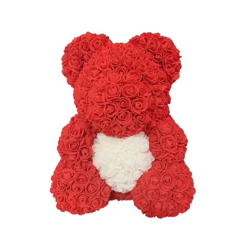 nounours rose rouge