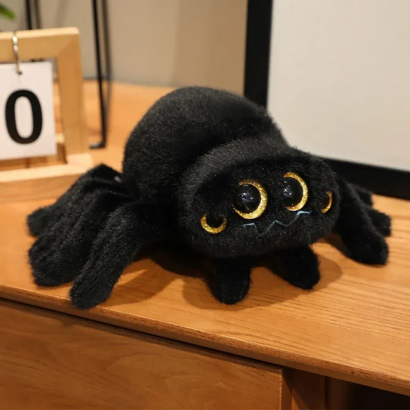 peluche de araña negra