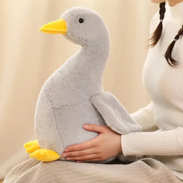 grey duck plush toy