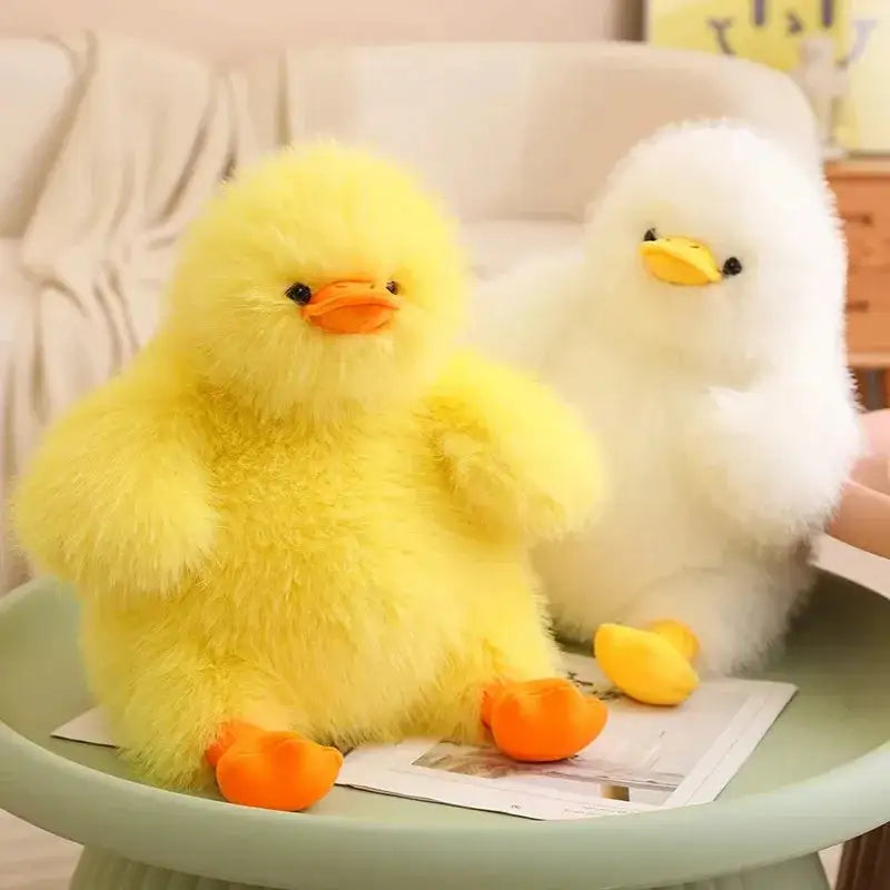 peluche canard touffu