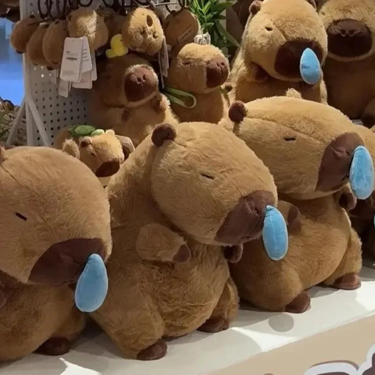 peluches capybaras enrhumés