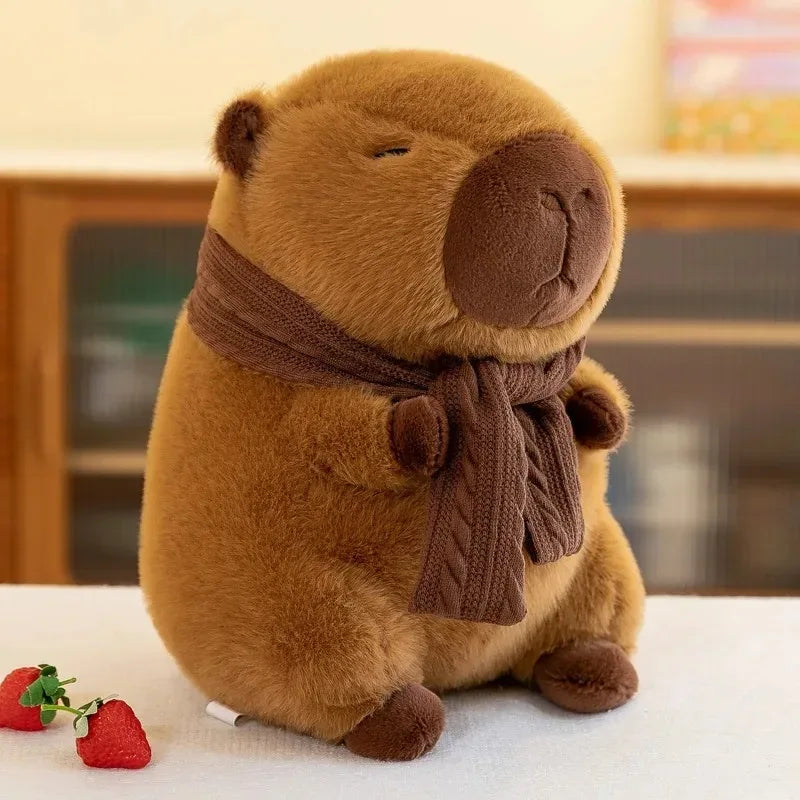 peluche capybara frileux
