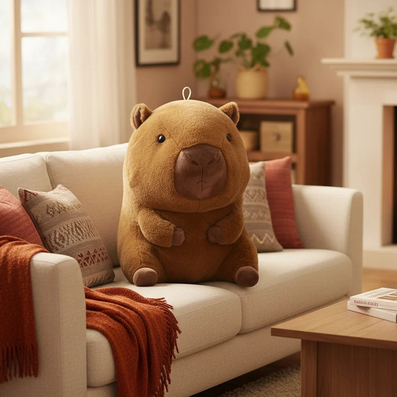 peluche capybara kawaii à offrir