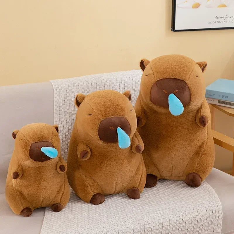 peluche capybara mouchoir