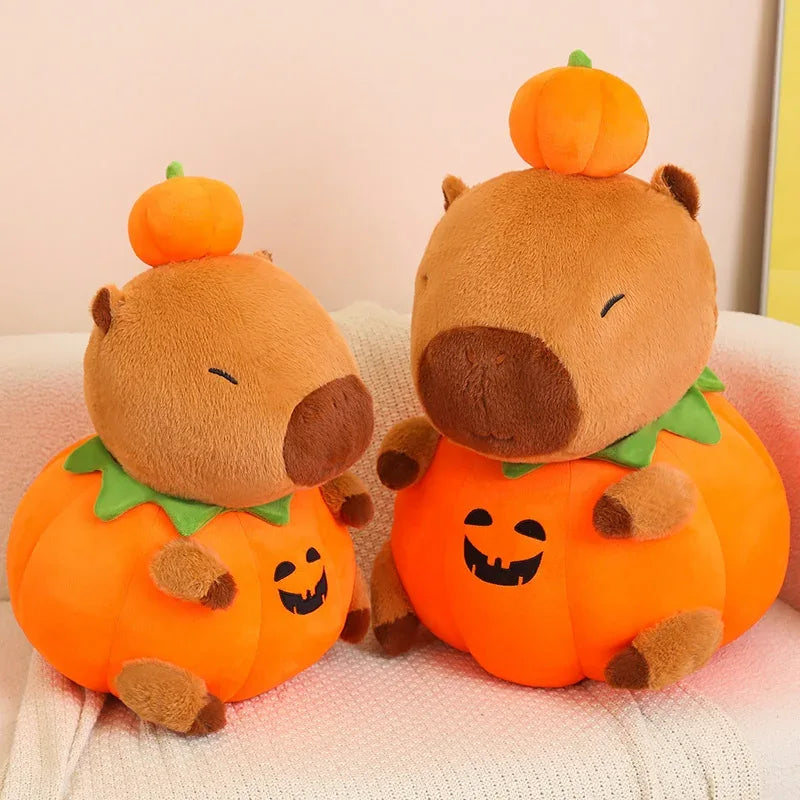 peluche capybara orange