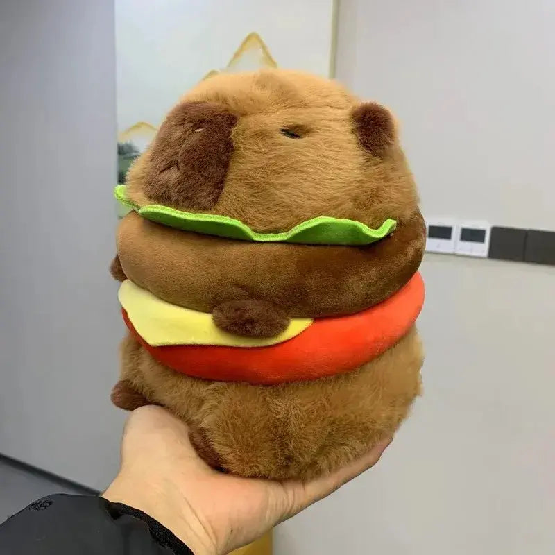 peluche capybara hamburger main