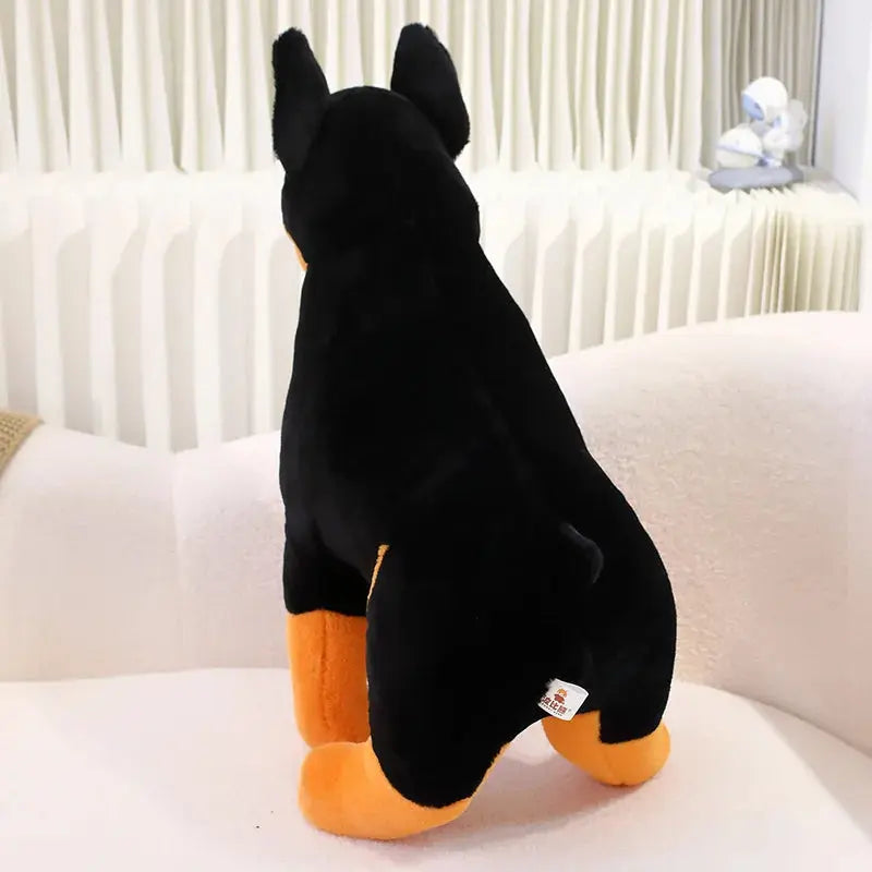 peluche chien doberman