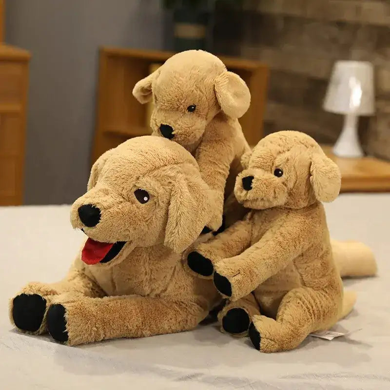 peluche chien golden retriever