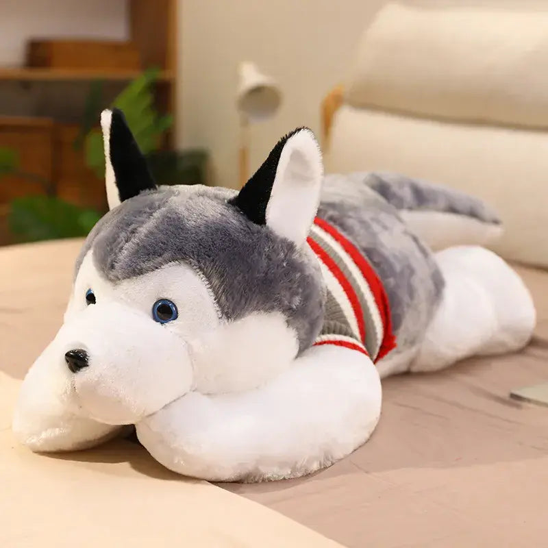 Peluche de perro husky sales
