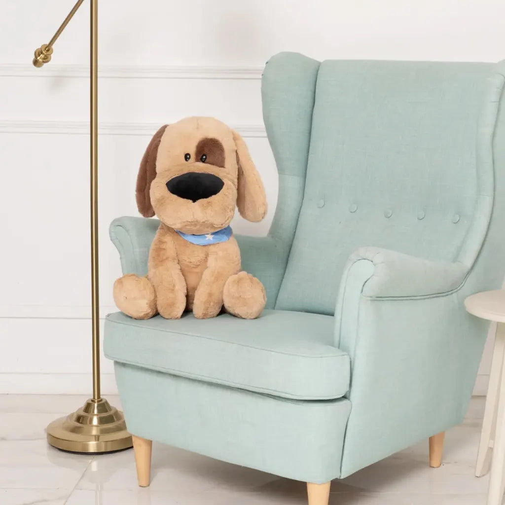 Peluche chien marron shop