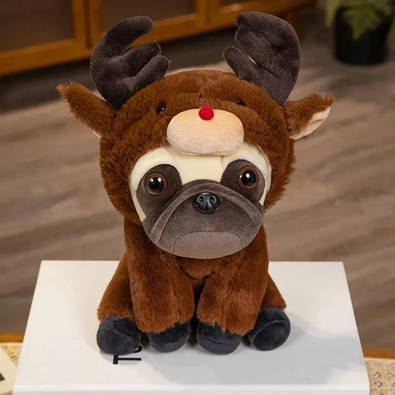 peluche chien marron