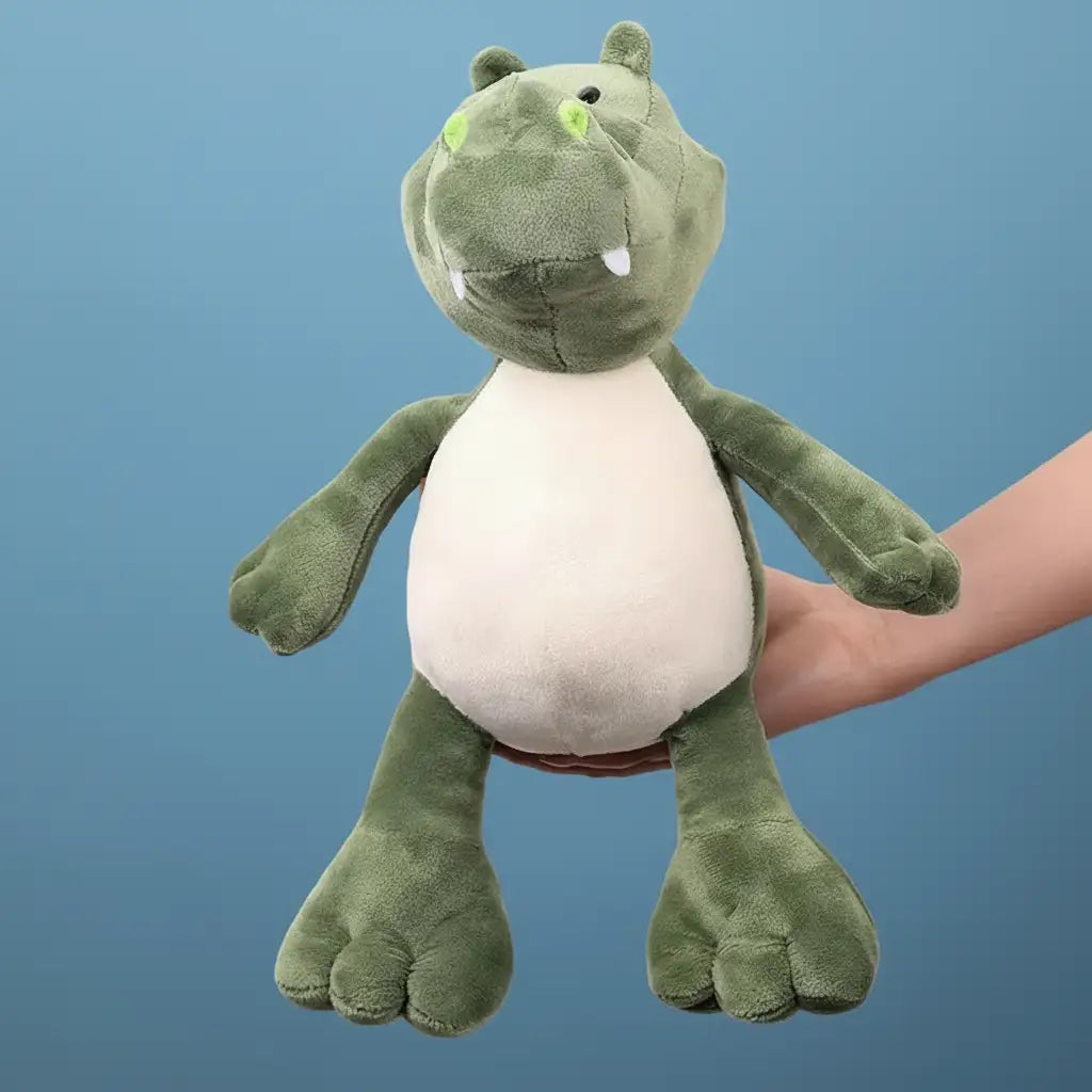 green crocodile plush