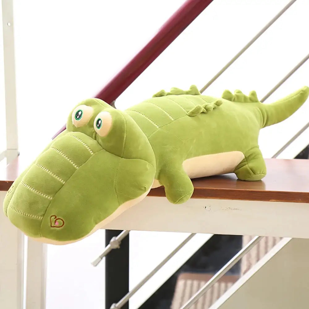 peluche crocodile vert