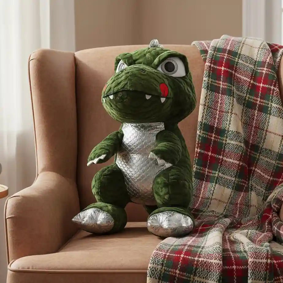 peluche dinosaure kawaii vert