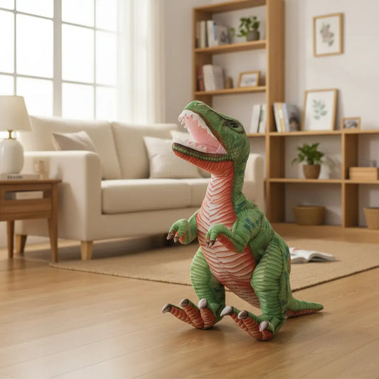 peluche dinosaure realiste