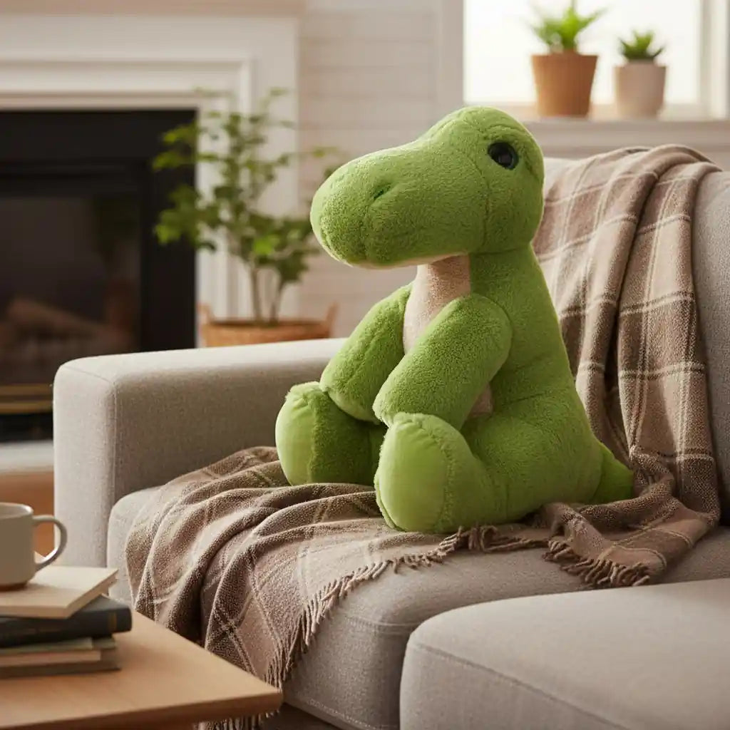 peluche douce dino