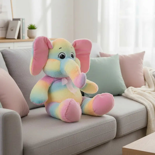 peluche elephant multicolore