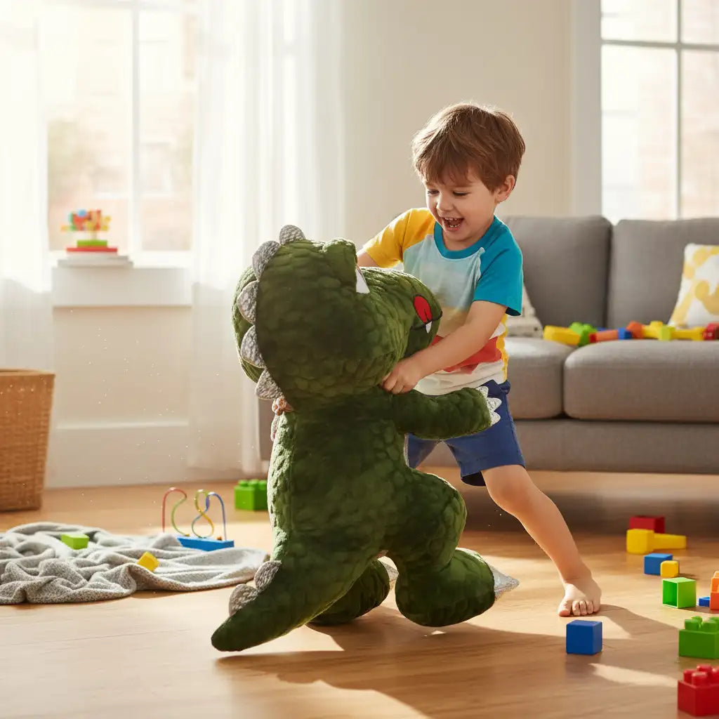 peluche geante dinosaure kawaii