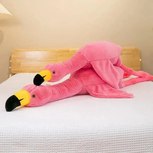 peluche geante flamant rose