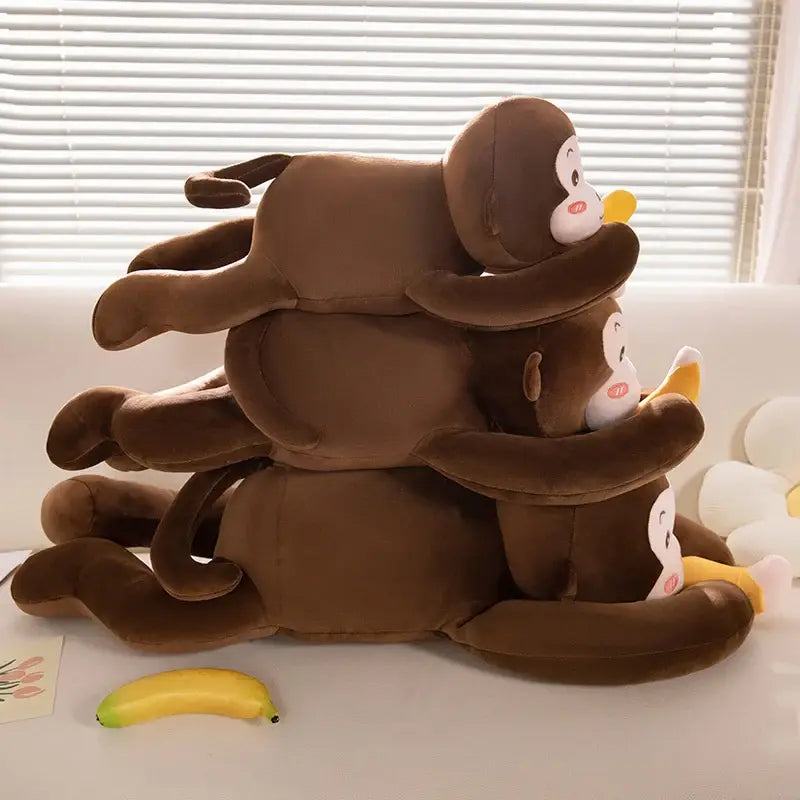 Peluche Singe Marron 60 a 100cm Grande Peluche