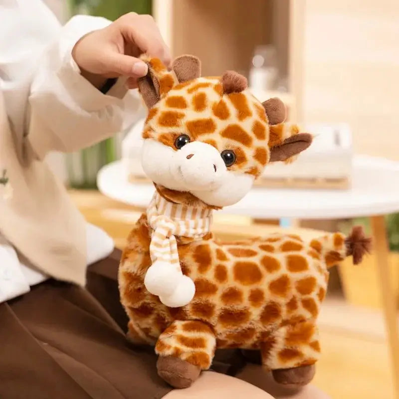 peluche girafe a echarpe