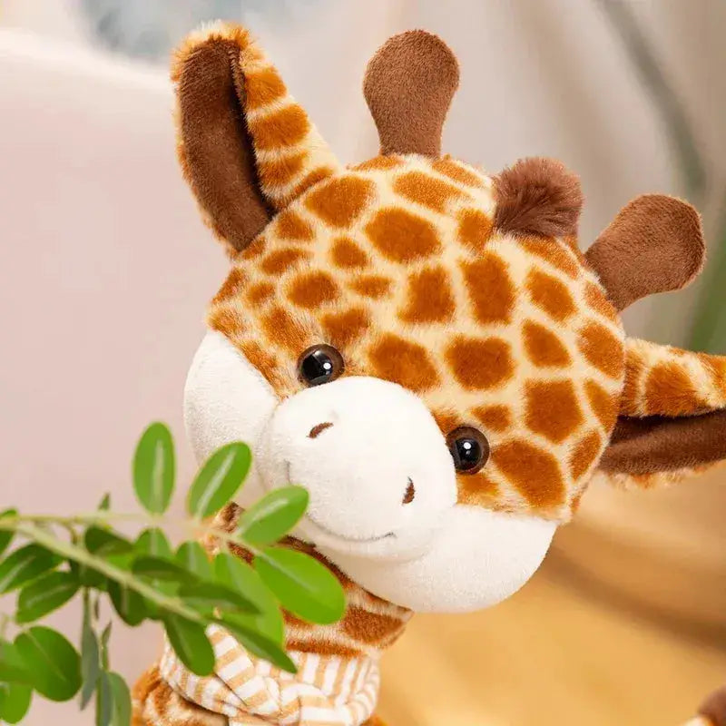 peluche girafe souriante