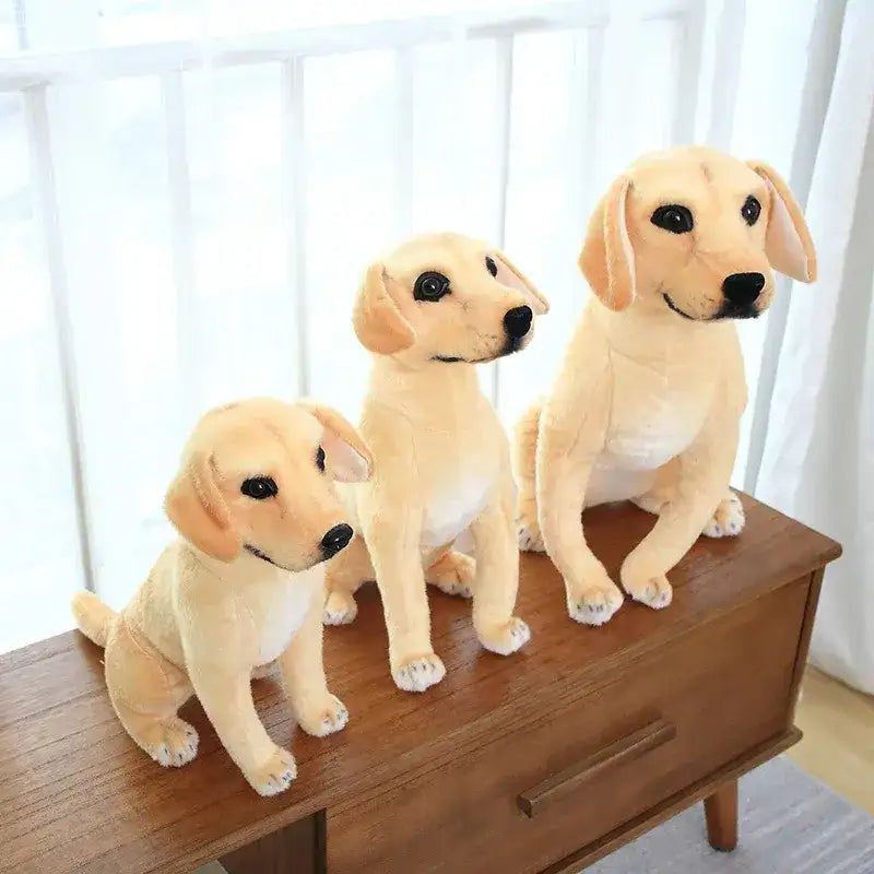 peluche golden retriever realiste