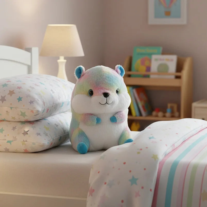 peluche hamster multicolore