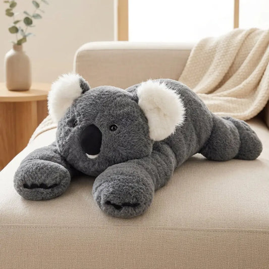 Grey koala with long arms plush toy