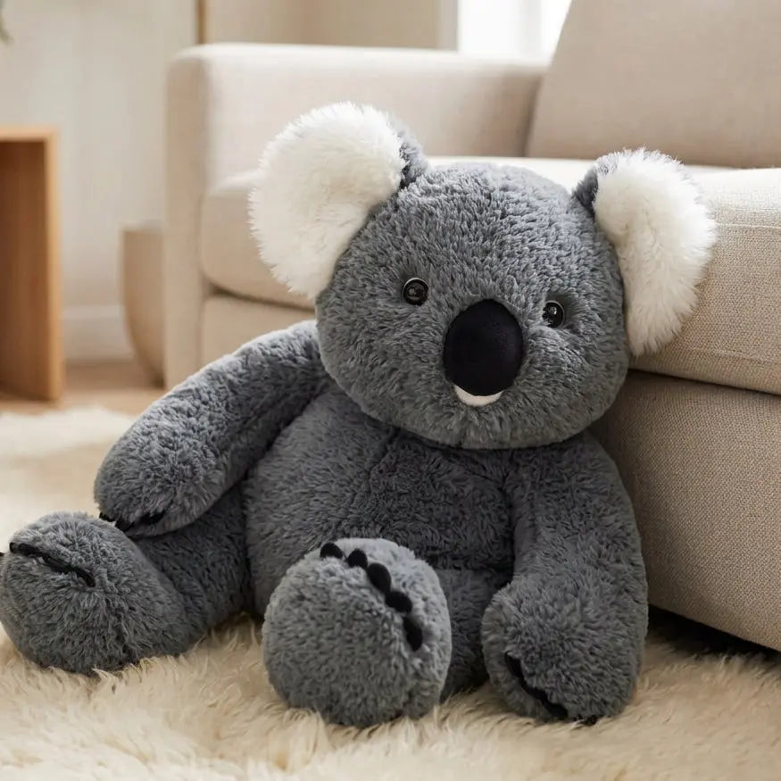 Grey koala with long arms plush toy