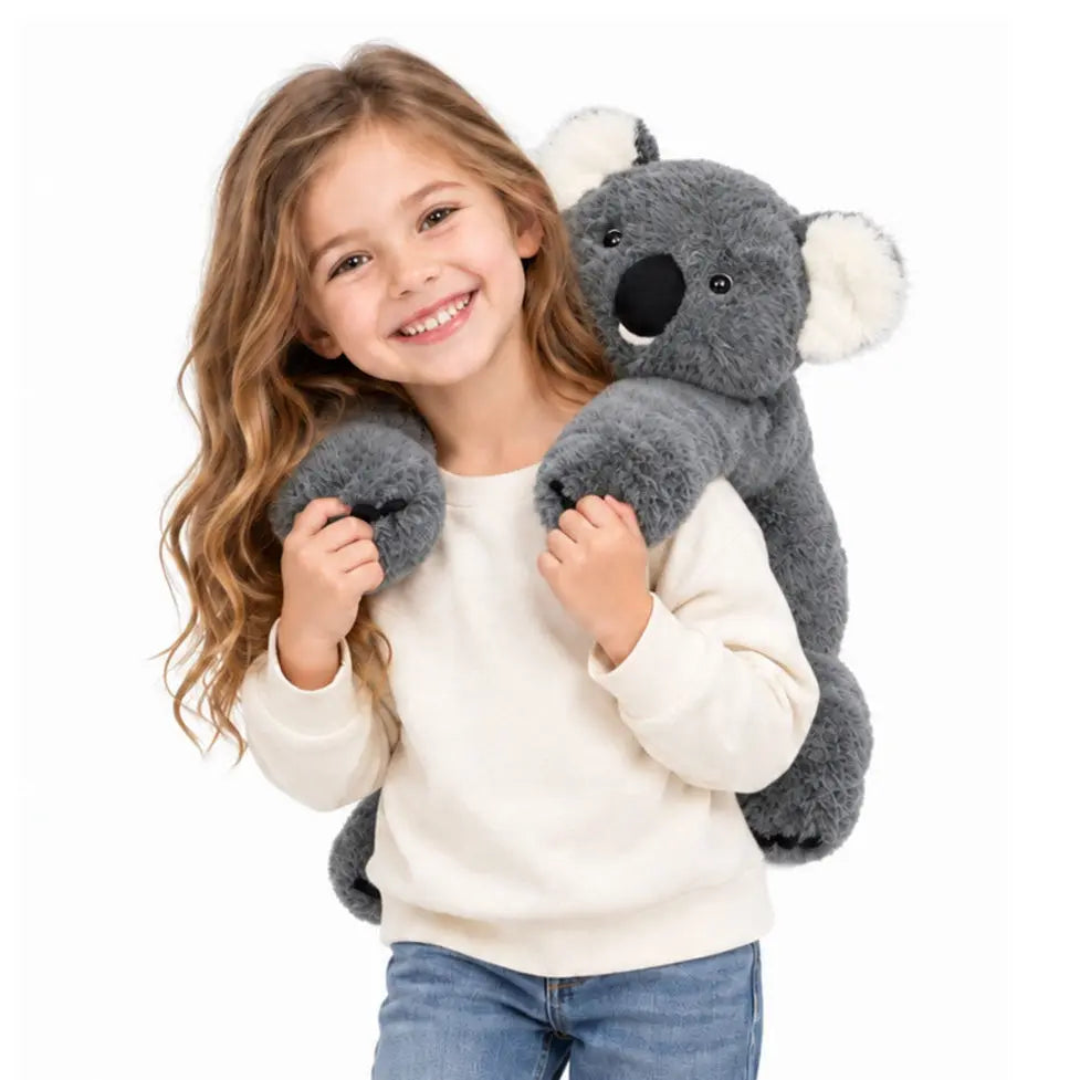 Grey koala with long arms plush toy