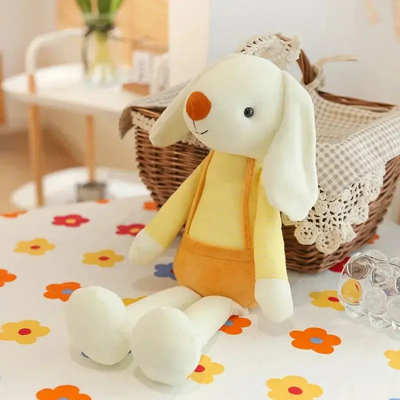 peluche lapin jaune