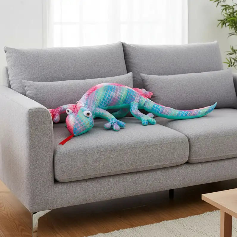 peluche lezard multicolore