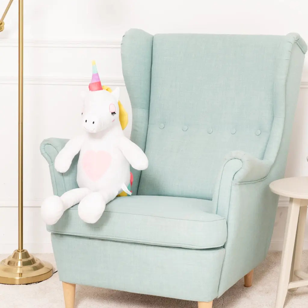 peluche licorne blanc