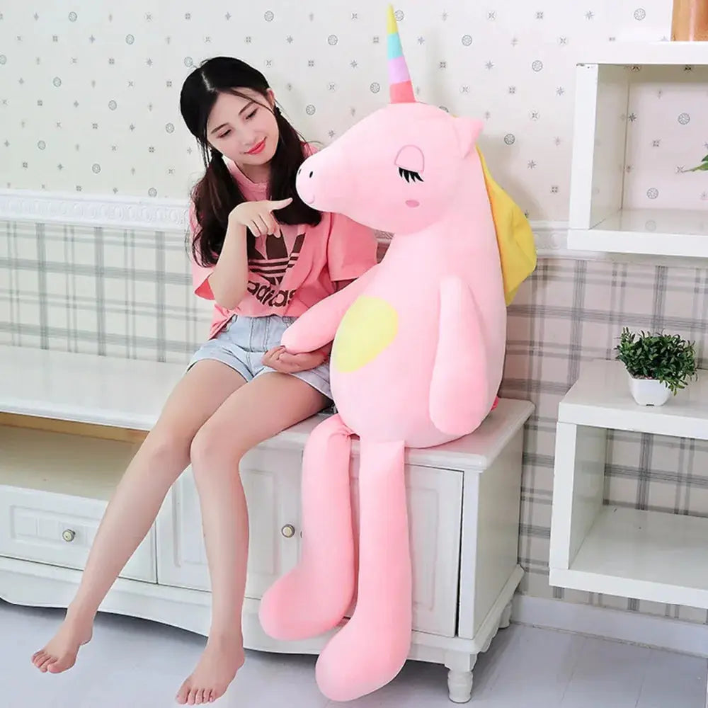 peluche licorne geante rose