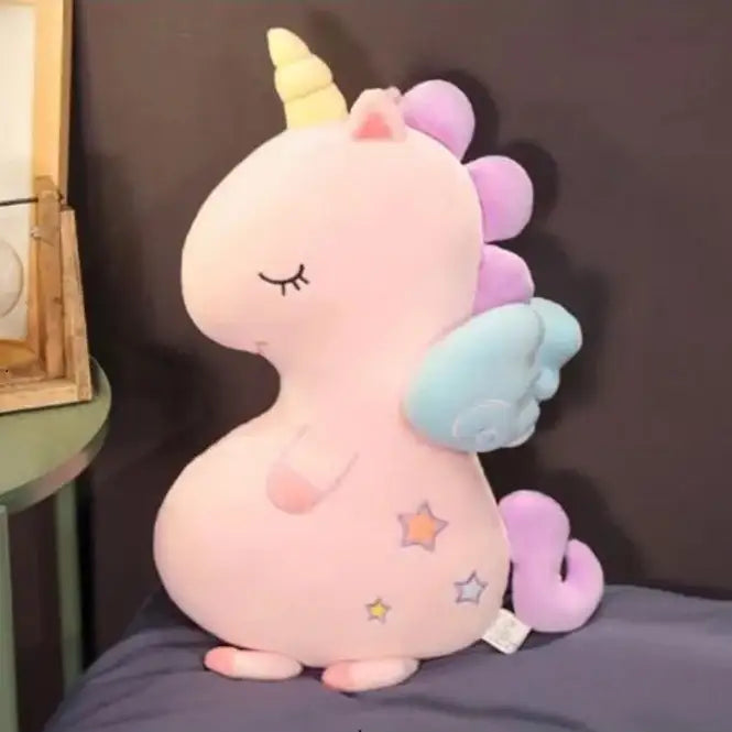 peluche licorne reveuse rose