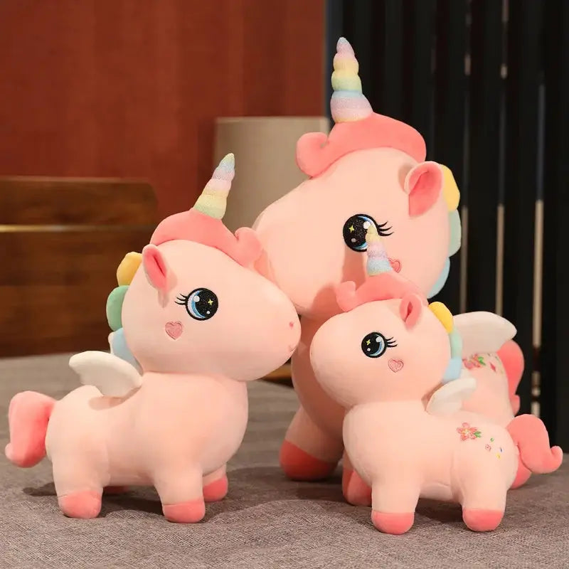 peluche licorne rose