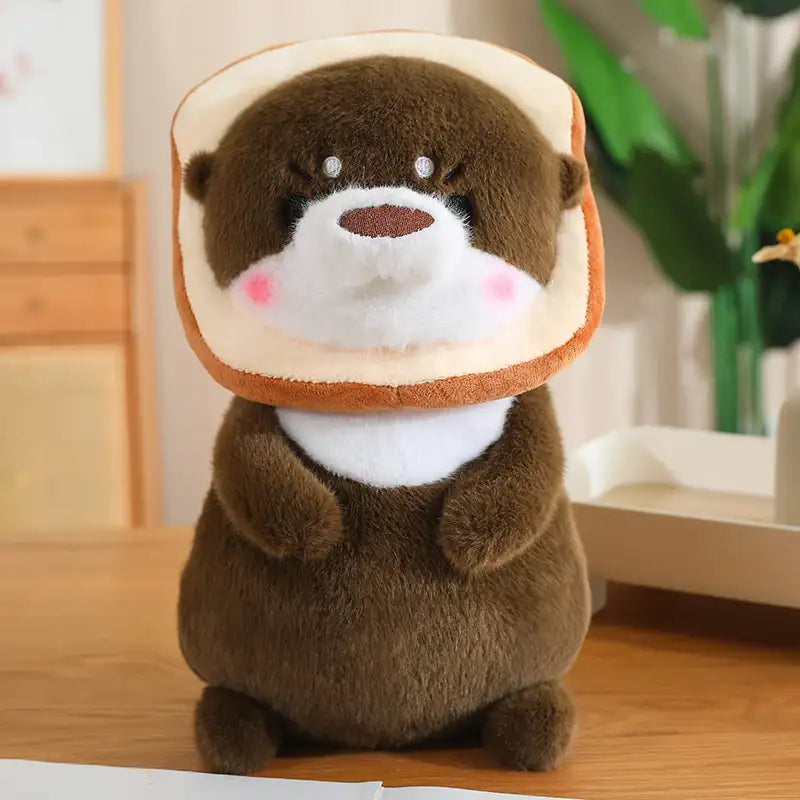 peluche loutre marron toast