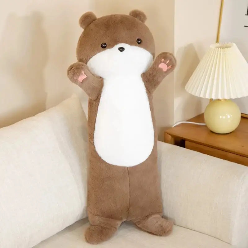 peluche loutre marron