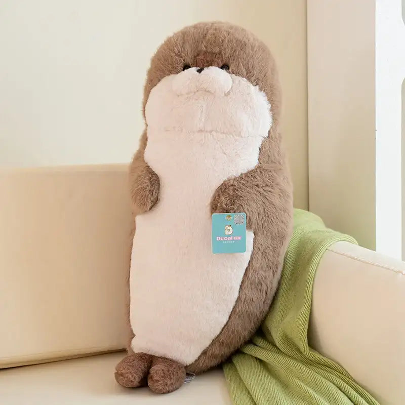 peluche loutre marron