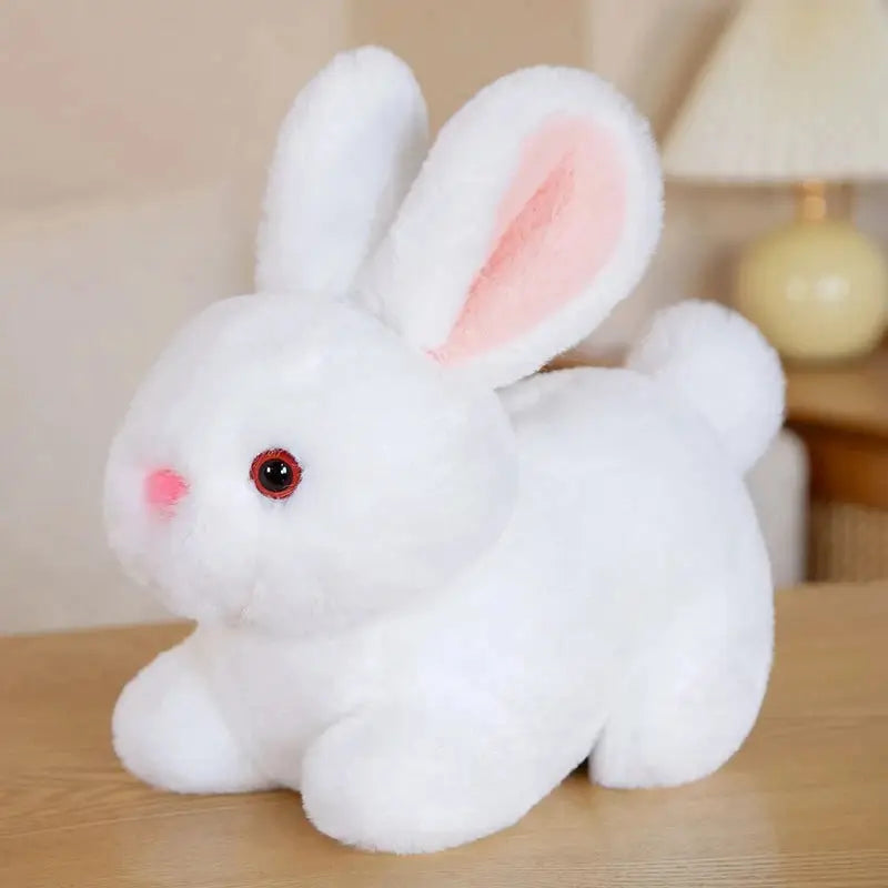 peluche mini lapin blanc